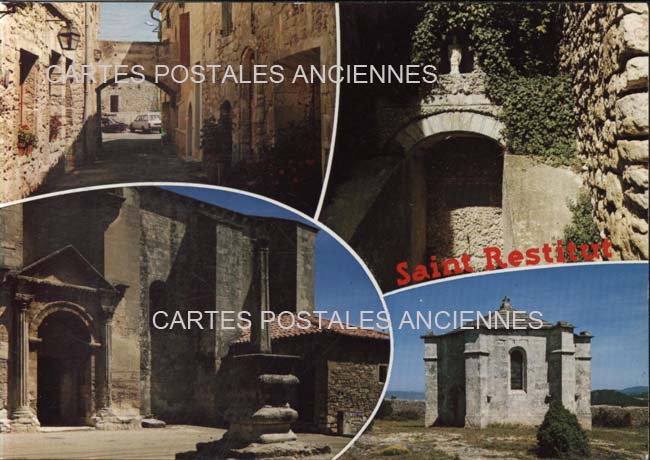 Cartes postales anciennes > CARTES POSTALES > carte postale ancienne > cartes-postales-ancienne.com Auvergne rhone alpes Saint Restitut
