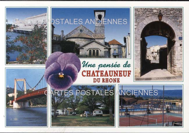 Cartes postales anciennes > CARTES POSTALES > carte postale ancienne > cartes-postales-ancienne.com Auvergne rhone alpes Chateauneuf Du Rhone