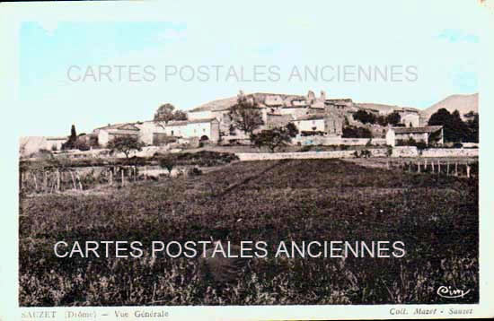 Cartes postales anciennes > CARTES POSTALES > carte postale ancienne > cartes-postales-ancienne.com Auvergne rhone alpes Drome Sauzet