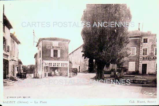 Cartes postales anciennes > CARTES POSTALES > carte postale ancienne > cartes-postales-ancienne.com Auvergne rhone alpes Drome Sauzet