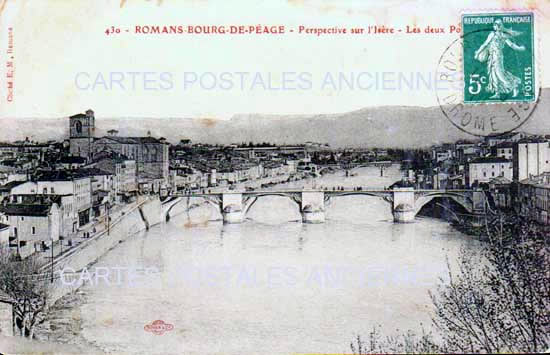 Cartes postales anciennes > CARTES POSTALES > carte postale ancienne > cartes-postales-ancienne.com Auvergne rhone alpes Drome Bourg De Peage