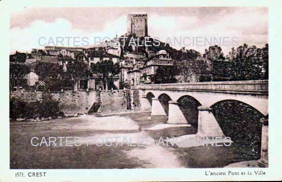 Cartes postales anciennes > CARTES POSTALES > carte postale ancienne > cartes-postales-ancienne.com Auvergne rhone alpes Drome Crest