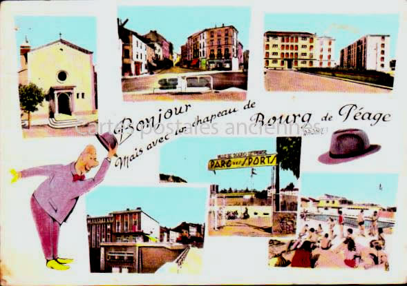 Cartes postales anciennes > CARTES POSTALES > carte postale ancienne > cartes-postales-ancienne.com Auvergne rhone alpes Drome Bourg De Peage