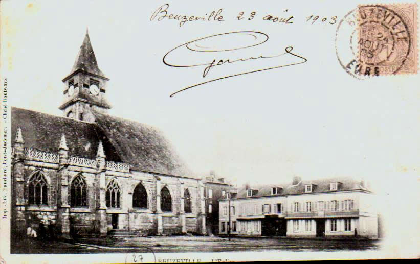 Cartes postales anciennes > CARTES POSTALES > carte postale ancienne > cartes-postales-ancienne.com Normandie Eure Beuzeville