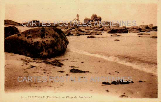 Cartes postales anciennes > CARTES POSTALES > carte postale ancienne > cartes-postales-ancienne.com Bretagne Finistere Brignogan Plage