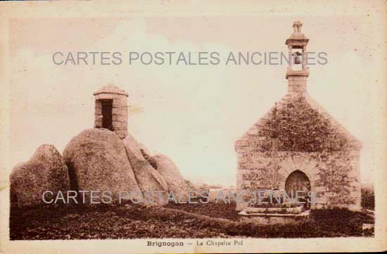 Cartes postales anciennes > CARTES POSTALES > carte postale ancienne > cartes-postales-ancienne.com Bretagne Finistere Brignogan Plage