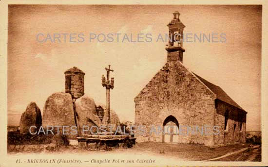 Cartes postales anciennes > CARTES POSTALES > carte postale ancienne > cartes-postales-ancienne.com Bretagne Finistere Brignogan Plage