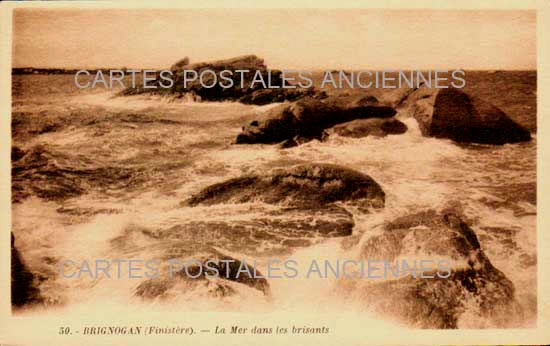 Cartes postales anciennes > CARTES POSTALES > carte postale ancienne > cartes-postales-ancienne.com Bretagne Finistere Brignogan Plage