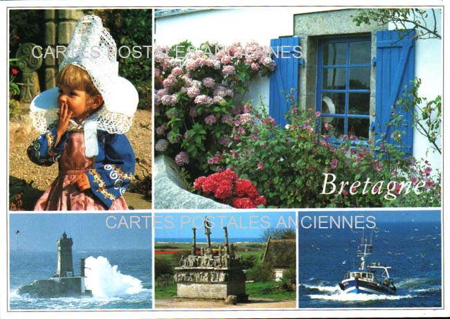Cartes postales anciennes > CARTES POSTALES > carte postale ancienne > cartes-postales-ancienne.com Bretagne Finistere Plouegat Guerand