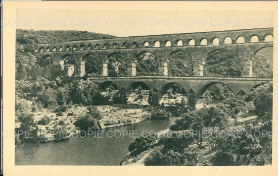 Cartes postales anciennes > CARTES POSTALES > carte postale ancienne > cartes-postales-ancienne.com Occitanie Gard Vers Pont Du Gard