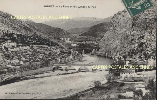 Cartes postales anciennes > CARTES POSTALES > carte postale ancienne > cartes-postales-ancienne.com Occitanie Gard Anduze