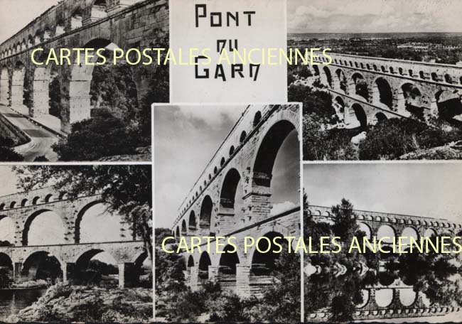 Cartes postales anciennes > CARTES POSTALES > carte postale ancienne > cartes-postales-ancienne.com Occitanie Gard Vers Pont Du Gard