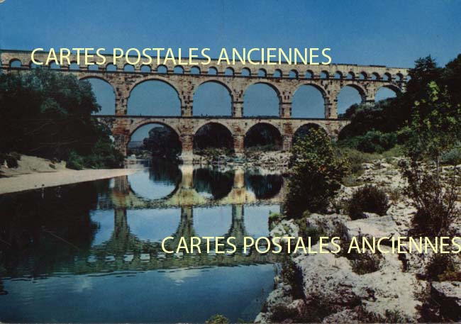 Cartes postales anciennes > CARTES POSTALES > carte postale ancienne > cartes-postales-ancienne.com Occitanie Gard Vers Pont Du Gard