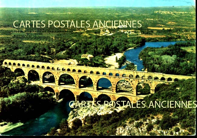 Cartes postales anciennes > CARTES POSTALES > carte postale ancienne > cartes-postales-ancienne.com Occitanie Gard Vers Pont Du Gard