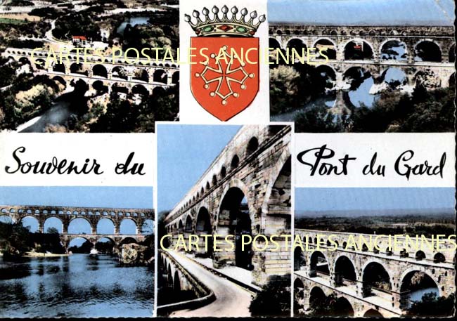 Cartes postales anciennes > CARTES POSTALES > carte postale ancienne > cartes-postales-ancienne.com Occitanie Gard Vers Pont Du Gard