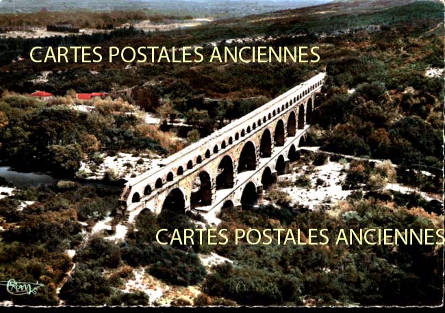 Cartes postales anciennes > CARTES POSTALES > carte postale ancienne > cartes-postales-ancienne.com Occitanie Gard Vers Pont Du Gard