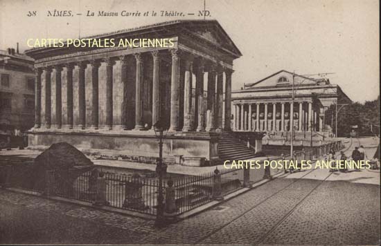 Cartes postales anciennes > CARTES POSTALES > carte postale ancienne > cartes-postales-ancienne.com Occitanie Gard Nimes