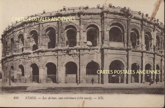 Cartes postales anciennes > CARTES POSTALES > carte postale ancienne > cartes-postales-ancienne.com Occitanie Gard Nimes