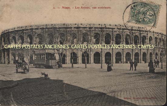 Cartes postales anciennes > CARTES POSTALES > carte postale ancienne > cartes-postales-ancienne.com Occitanie Gard Nimes