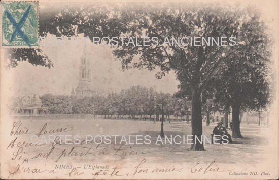 Cartes postales anciennes > CARTES POSTALES > carte postale ancienne > cartes-postales-ancienne.com Occitanie Gard Nimes