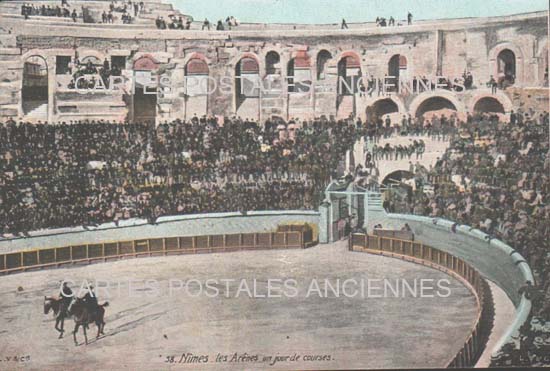 Cartes postales anciennes > CARTES POSTALES > carte postale ancienne > cartes-postales-ancienne.com Occitanie Gard Nimes