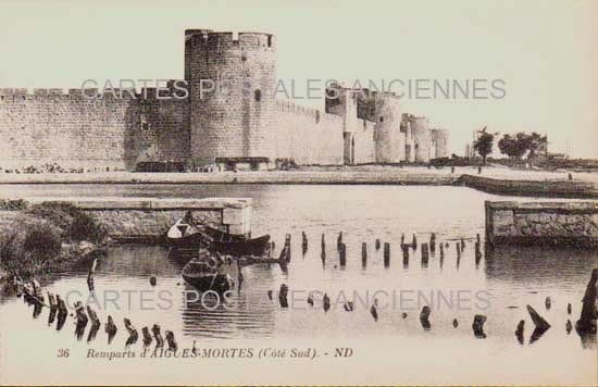 Cartes postales anciennes > CARTES POSTALES > carte postale ancienne > cartes-postales-ancienne.com Occitanie Gard Aigues Mortes