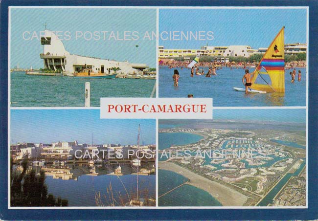Cartes postales anciennes > CARTES POSTALES > carte postale ancienne > cartes-postales-ancienne.com Occitanie Gard Port Camargue