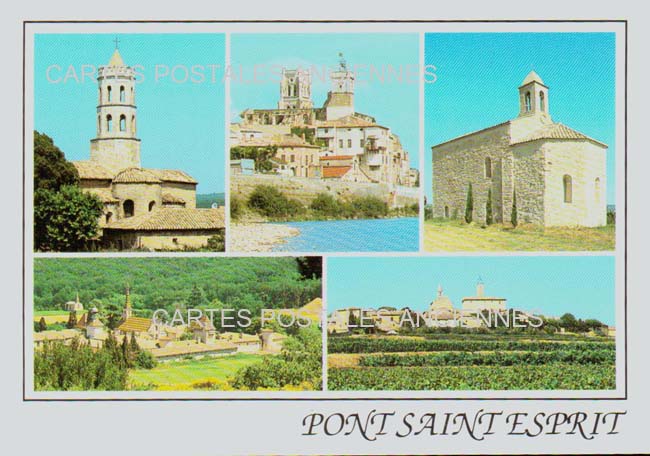 Cartes postales anciennes > CARTES POSTALES > carte postale ancienne > cartes-postales-ancienne.com Occitanie Gard Pont Saint Esprit