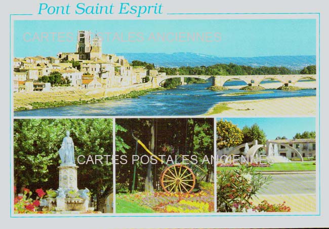 Cartes postales anciennes > CARTES POSTALES > carte postale ancienne > cartes-postales-ancienne.com Occitanie Gard Pont Saint Esprit