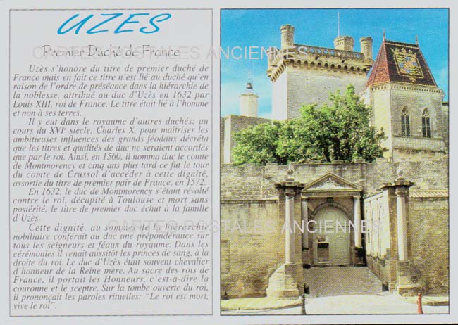 Cartes postales anciennes > CARTES POSTALES > carte postale ancienne > cartes-postales-ancienne.com Occitanie Gard Uzes