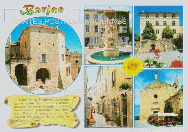 Cartes postales anciennes > CARTES POSTALES > carte postale ancienne > cartes-postales-ancienne.com Occitanie Gard Barjac