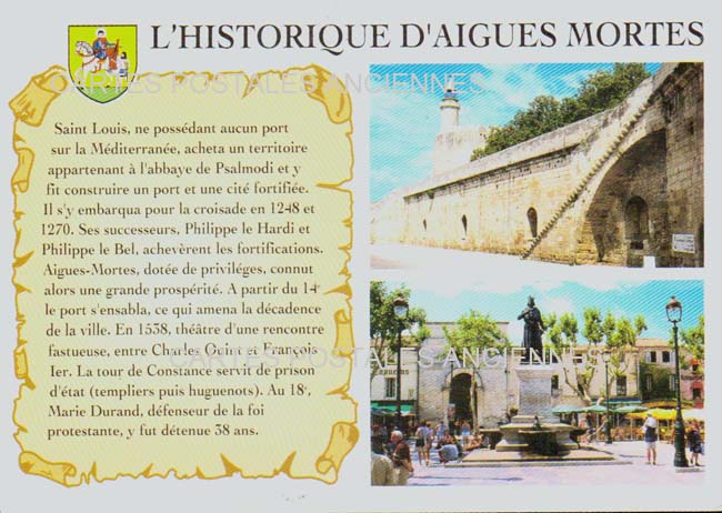 Cartes postales anciennes > CARTES POSTALES > carte postale ancienne > cartes-postales-ancienne.com Occitanie Gard Aigues Mortes
