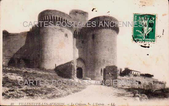 Cartes postales anciennes > CARTES POSTALES > carte postale ancienne > cartes-postales-ancienne.com Occitanie Gard Villeneuve Les Avignons