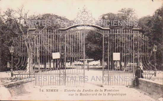 Cartes postales anciennes > CARTES POSTALES > carte postale ancienne > cartes-postales-ancienne.com Occitanie Gard Nimes