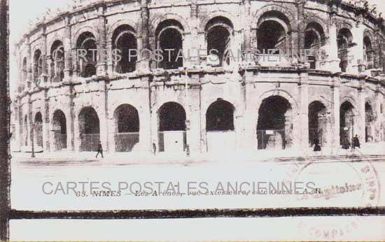 Cartes postales anciennes > CARTES POSTALES > carte postale ancienne > cartes-postales-ancienne.com Occitanie Gard Nimes
