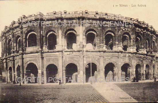 Cartes postales anciennes > CARTES POSTALES > carte postale ancienne > cartes-postales-ancienne.com Occitanie Gard Nimes
