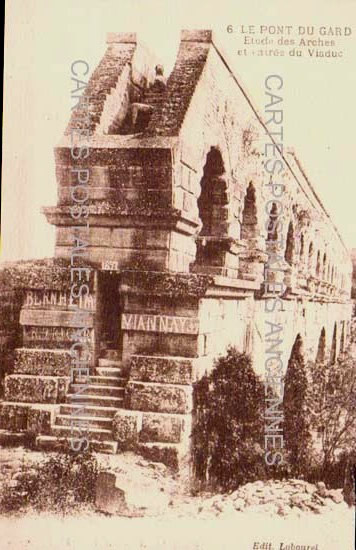Cartes postales anciennes > CARTES POSTALES > carte postale ancienne > cartes-postales-ancienne.com Occitanie Gard Vers Pont Du Gard