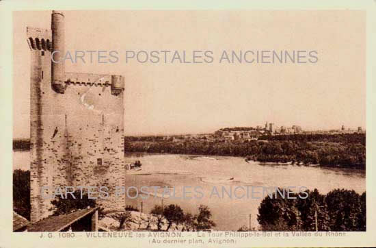 Cartes postales anciennes > CARTES POSTALES > carte postale ancienne > cartes-postales-ancienne.com Occitanie Gard Villeneuve Les Avignons