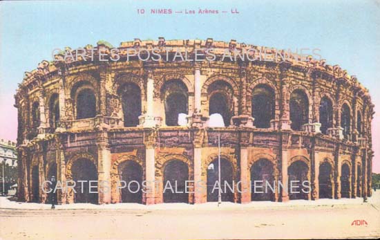 Cartes postales anciennes > CARTES POSTALES > carte postale ancienne > cartes-postales-ancienne.com Occitanie Gard Nimes