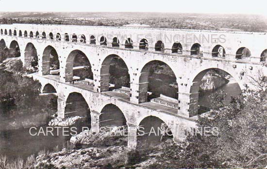 Cartes postales anciennes > CARTES POSTALES > carte postale ancienne > cartes-postales-ancienne.com Occitanie Gard Vers Pont Du Gard