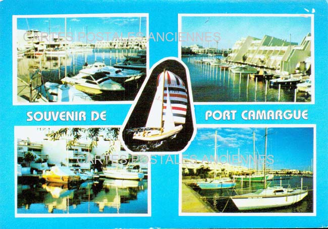 Cartes postales anciennes > CARTES POSTALES > carte postale ancienne > cartes-postales-ancienne.com Occitanie Gard Port Camargue