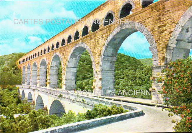 Cartes postales anciennes > CARTES POSTALES > carte postale ancienne > cartes-postales-ancienne.com Occitanie Gard Vers Pont Du Gard