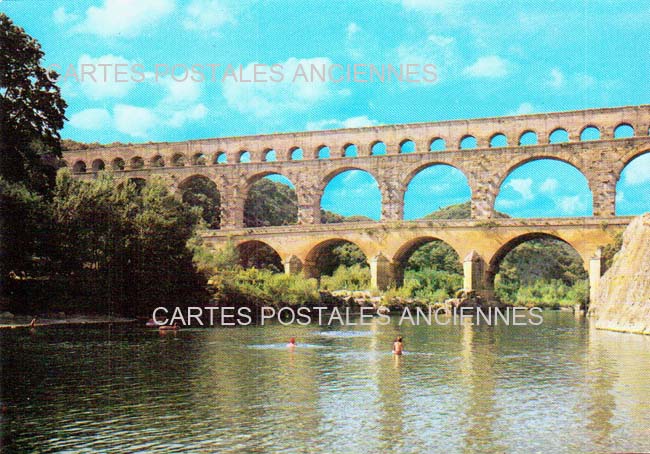 Cartes postales anciennes > CARTES POSTALES > carte postale ancienne > cartes-postales-ancienne.com Occitanie Gard Vers Pont Du Gard