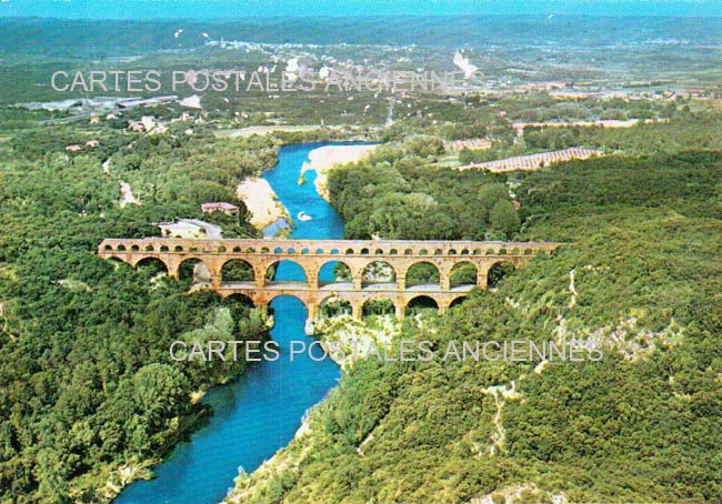 Cartes postales anciennes > CARTES POSTALES > carte postale ancienne > cartes-postales-ancienne.com Occitanie Gard Vers Pont Du Gard