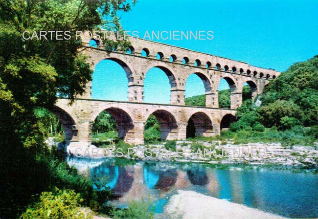 Cartes postales anciennes > CARTES POSTALES > carte postale ancienne > cartes-postales-ancienne.com Occitanie Gard Vers Pont Du Gard