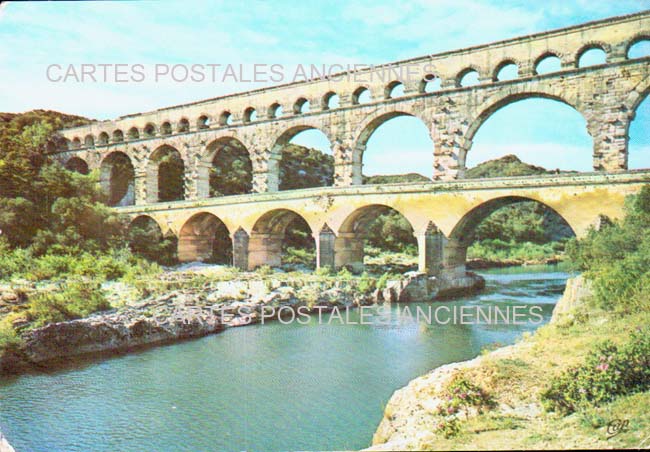 Cartes postales anciennes > CARTES POSTALES > carte postale ancienne > cartes-postales-ancienne.com Occitanie Gard Vers Pont Du Gard