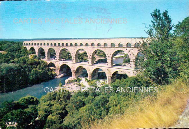 Cartes postales anciennes > CARTES POSTALES > carte postale ancienne > cartes-postales-ancienne.com Occitanie Gard Vers Pont Du Gard