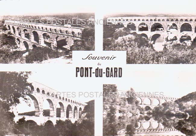 Cartes postales anciennes > CARTES POSTALES > carte postale ancienne > cartes-postales-ancienne.com Occitanie Gard Vers Pont Du Gard