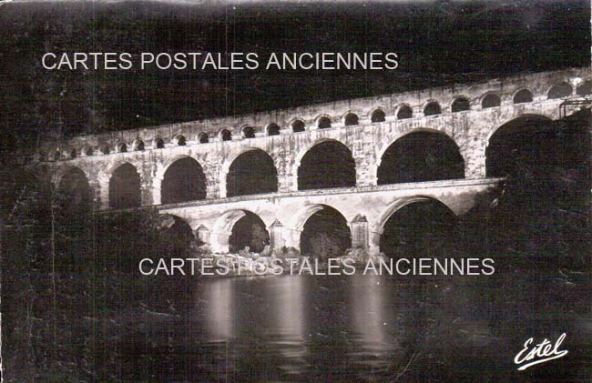 Cartes postales anciennes > CARTES POSTALES > carte postale ancienne > cartes-postales-ancienne.com Occitanie Gard Vers Pont Du Gard