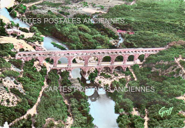 Cartes postales anciennes > CARTES POSTALES > carte postale ancienne > cartes-postales-ancienne.com Occitanie Gard Vers Pont Du Gard